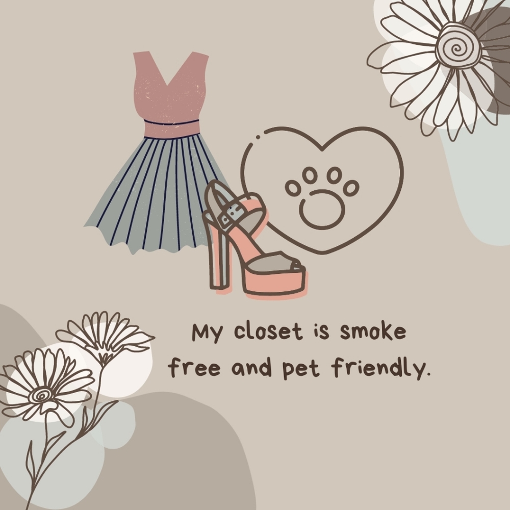 Smoke free, pet friendly closet